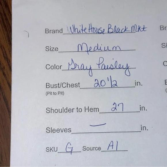 White House Black Market Paisley Lace Trim Sleeveless V-Neck Blouse Boho Chic - Picture 9 of 9